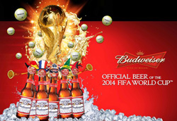Publicité Budweiser pour la coupe du monde